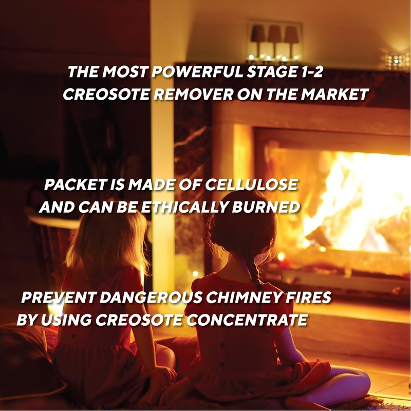 Rutland Creosote Concentrate - Triple Power Remover Packets - Fireplace