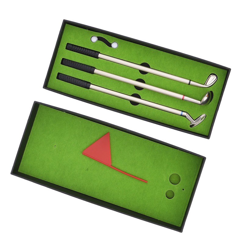 Mini Desk Games Box Green Driving Range with Golf Club