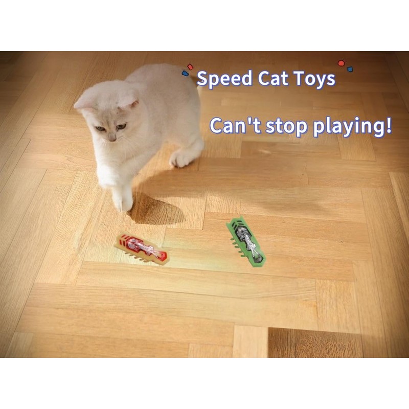 SHXMWINSY Cat Interactive Teaser Toys 2PCS Electric Moving Beetle Mini