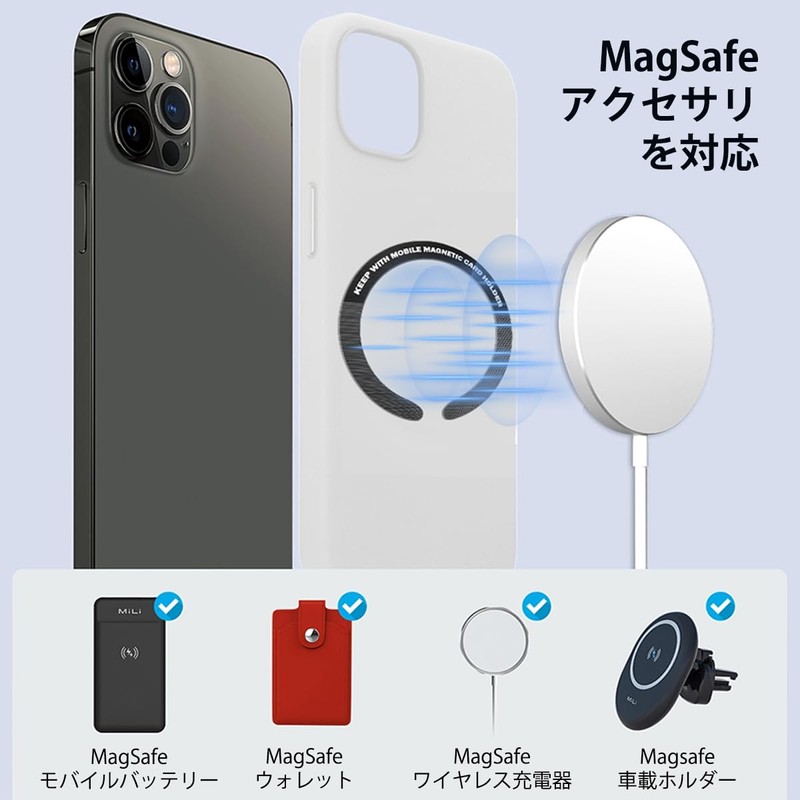 Smart Good, Mag-Safe Compatible Metal Ring, Magnetically Enhanced, Universal Ring,
