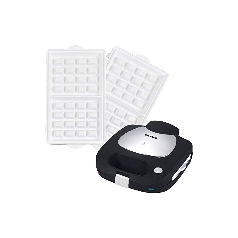 1 Set of Ceramic Waffle Plates Suitable for Syntrox Chef