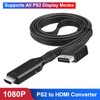 Wiistar PS2 to HDMI Converter Adapter PS2 HDMI Cable 1m/3.2ft