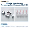 Bowarepro Adjustable Shower Bracket, No Removal of The Shower Head