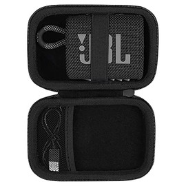 co2CREA Hard Carrying Case Replacement for JBL GO3 GO 3 Portable Speaker (Black Case)