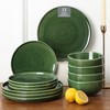 Vicrays Ceramic 12 Pieces Dinnerware Set - Dinner Plates Salad