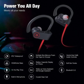 Boean Bluetooth Headphones Wireless Earbuds Bluetooth 5.3 Running Headphones IPX