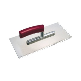 KAUFMANN 17.017.10 Application Smoothing Trowel 280 x 130 mm Rust-Proof Double-Sided Toothed 10 x 10 mm