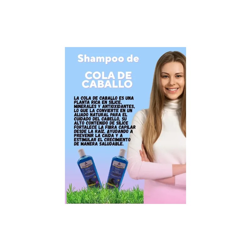 Shampoo Cola De Caballo Y Keratina Crecimiento Capilar 550 ml