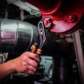 VANQUISH Tongue and Groove Joint Pliers 3 Pieces (8" 10" 12") Adjustable Water Pump Pliers with V-shaped Jaw Design (3205)