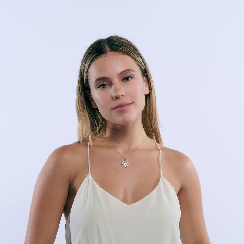 LuckyLy Collares para Mujer Oro 14K Zirconia Cúbica Joyería Regalos