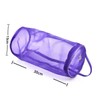 jojofuny Woolen Yarn Storage Bag Large Purple Mesh Knitting Organizer