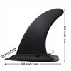 DSHE Detachable Center Fin Black, Kayak Rudder Kit Skeg Tracking