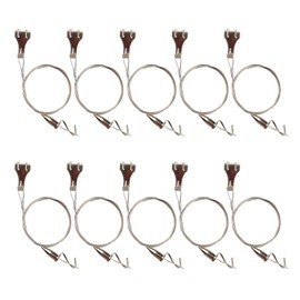 10 Pack Picture Rail Hanging System Picture Hanging Hardware Kit, 3.3 Ft Stainless Steel Wire Cable with Loop, Adjustable Photo Hooks for Wall Picture,Exhibition,Art Gallery Display, 66 lb Max Load
