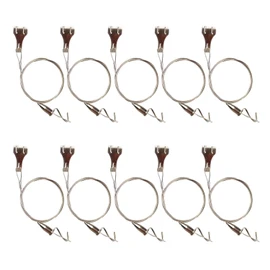 10 Pack Picture Rail Hanging System Picture Hanging Hardware Kit, 3.3 Ft Stainless Steel Wire Cable with Loop, Adjustable Photo Hooks for Wall Picture,Exhibition,Art Gallery Display, 66 lb Max Load