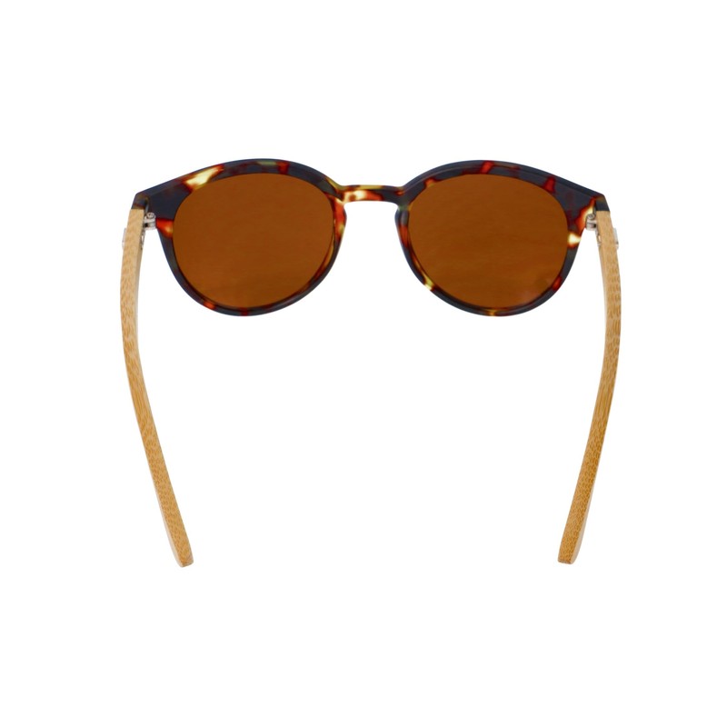 Gamswild WM1228 Sunglasses Bamboo Fashion Glasses Women Men Red Brown