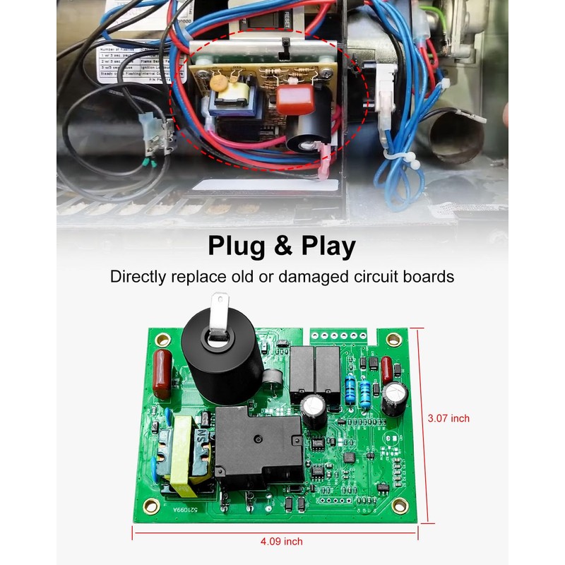 521099 Water Heater Circuit Board, 12 Volt DC RV Camper