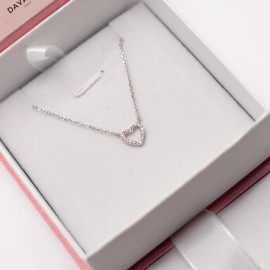 Collar Corazon Plata Regalo Pareja Novia Aniversario Mujer