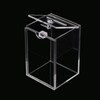 Olive-G Keyed Clear Acrylic Neat Style Piggy Bank Charity Box