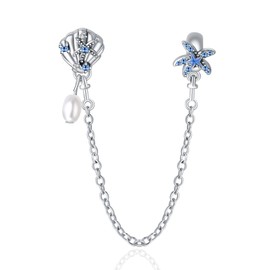 Erizteya 925 Sterling Silver Charms for Bracelets Necklaces, Elephant Cat Chameleon Dinosaur Dolphin Pendant Beads, Starfish Shell Turtle Paw Print Pendant Jewellery Gift for Women, Cubic Zirconia