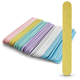 Netuno 60 Pastel Coloured Wooden Craft Sticks 15cm 5.9 inches Wood Popsicle Sticks Lolly Sticks Lollipop Multicoloured Wooden Sticks ice Cream Wood Sticks for Decoration Crafting DIY Home School