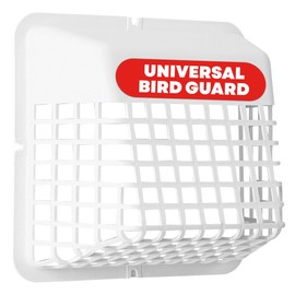 Deflecto Universal Bird Guard, Fits 3 inch to 4 inch Vent Hoods | Durable, Easy-to-Install & Prevents Birds, Rodents and Debris from Entering Dryer or Bathroom Exhaust | Strong Plastic Construction