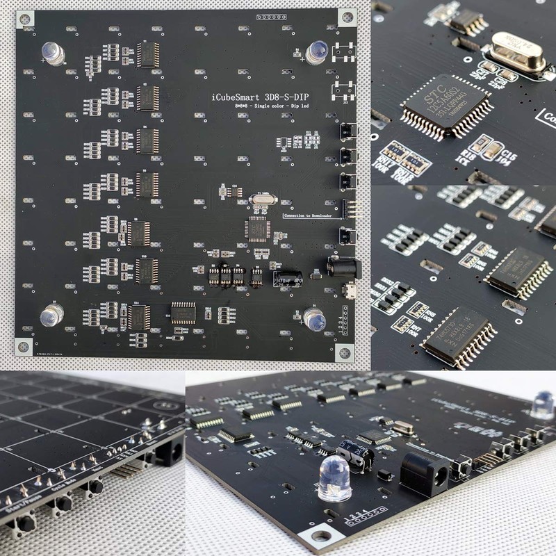 iCubeSmart 3D Led Cube Kit DIY Soldering Project 8x8x8 Led