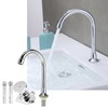 G1/2in Thread Copper Floor Mounted Foot Pedal Basin Faucet Sink