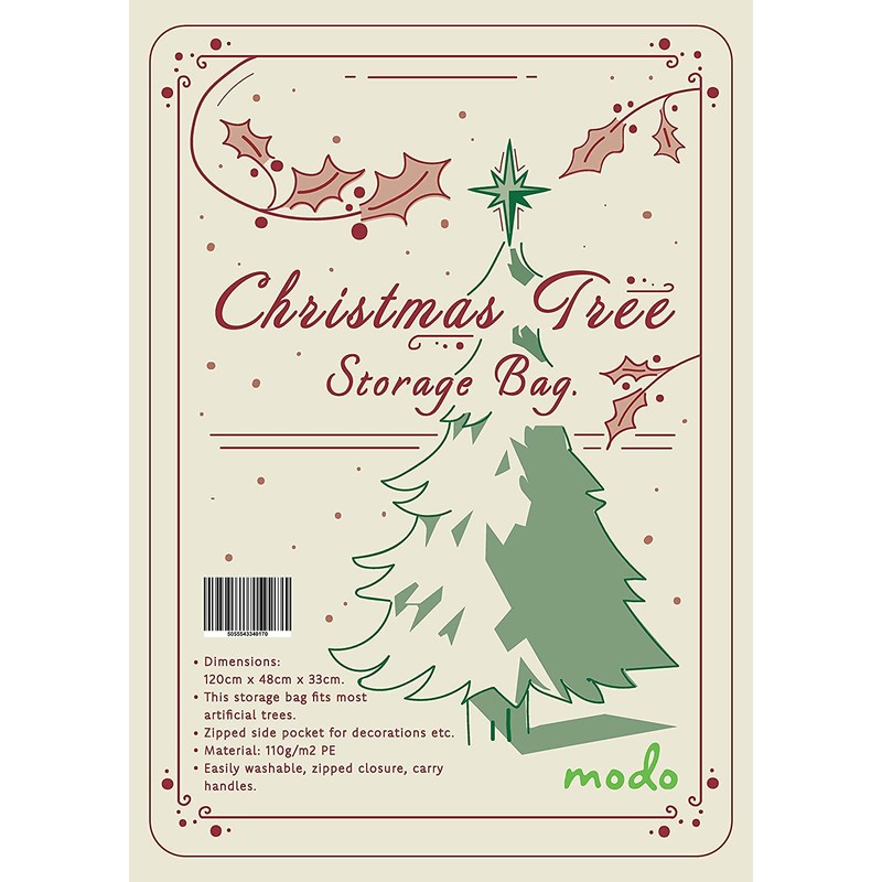 Modo Christmas Tree and Decoration Storage Bags (Green Large Christmas