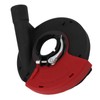 5 In Power Grinding Dust Shroud Iron PA66 Red Black