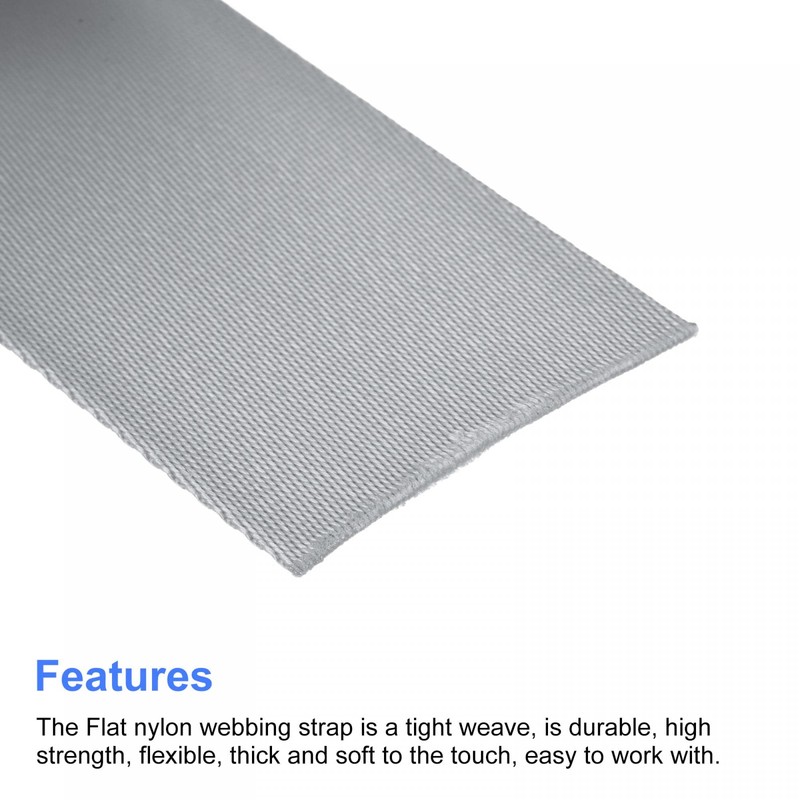 sourcing map Flat Nylon Webbing Strap 2 Inch 10 Yards