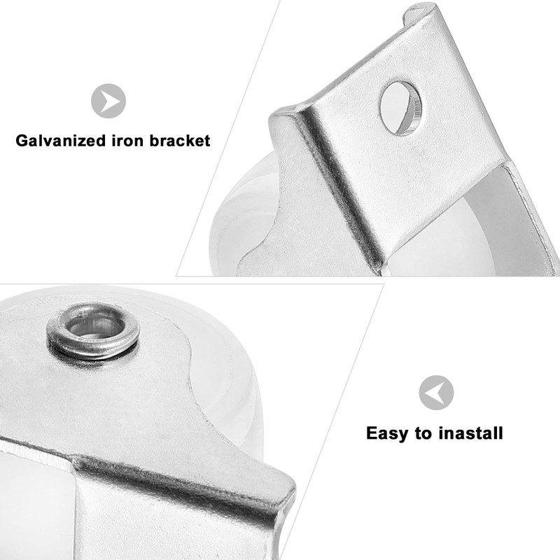 iplusmile 16pcs Furniture Moving Caster Mini Caster Furniture White Wheel