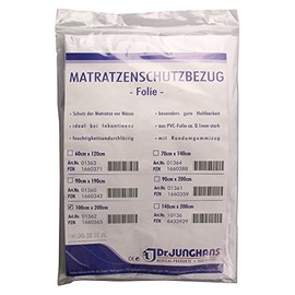 Dr. Junghans Mattress Protector Cover, White, 100 x 200 cm
