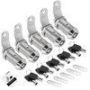 5-Pack RV Storage Locks with Keys, 1-1/8' Keyed Alike Locks