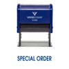 Special Order Self Inking Rubber Stamp (Blue Ink) - X-Large