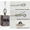 4 Sets Adjustable Hanging Wire Kit, Stainless Steel Multipurpose Suspension