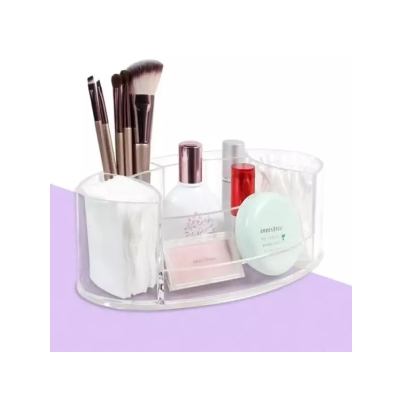 면봉 화장솜 아크릴 펠리스 오거나이저 투명 정리 Cotton Swab Makeup
