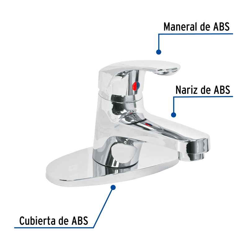 Foset Basic MP-420, Monomando para lavabo, cuerpo de plástico, Basic