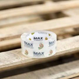 Duck MAX Strength Packing Tape Refill, 4 Rolls, 1.88 Inch x 54.6 Yard, Clear (241511)