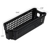 Drephia 12 Pack Plastic Slim Storage Basket, 10.43" x 3.74"