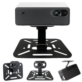 GBKDQQ Projector Mount, Projector Stand, Universal Multi-Angle with 1/4 Inch Screw Interface Projector Stand, Projector Holder, 360° Rotatable, Mini Desktop Projector Stand (Black)
