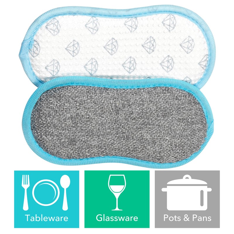 Beldray LA086372UFEU7 Pack of 3 Crystal Clean Double Sided Cleaning