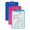 Snopake A4 Pink Clipboard with Pen Holder, Heavy Duty Ergonomic