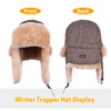 GNEGNI LIFE Winter Trooper Trapper Hat, Faux Fur Warm Hats