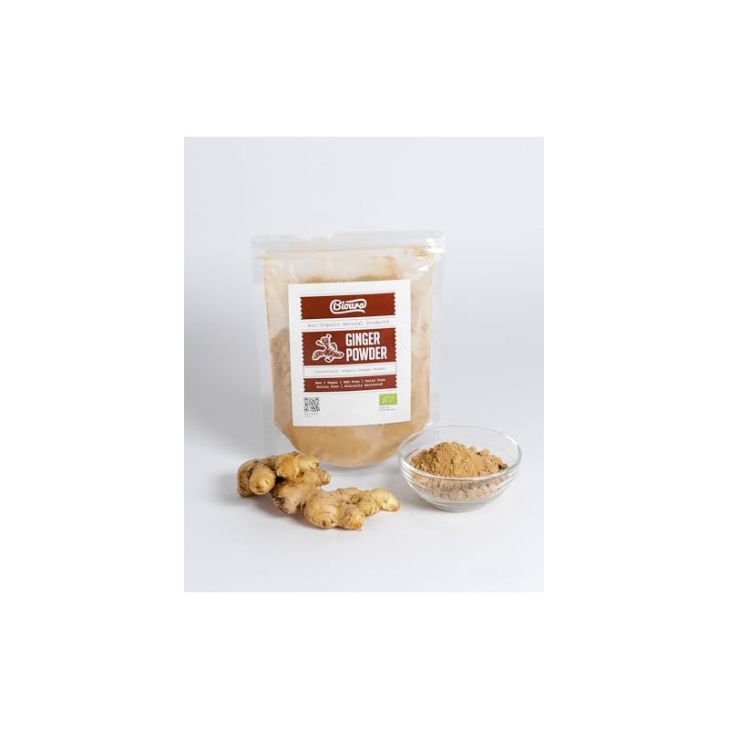 Bioura Organic Ceylon Ginger Powder 100g, Rich Aroma, Unique Flavour,