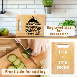 Christmas Presents for Dad, Grilling Gifts for Dad, Dad Cutting Board, Gifts for Dad from Daughter Son, Best Dad Gifts, Kitchen Gifts for Dad, Dad's Grill Bamboo Cutting Board for Kitchen