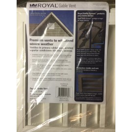 Royal 15 in x 15 in White Square Plastic Gable Vent Withstands Severe Weather