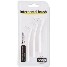 Wooil Interdental Brush 0.4mm (L Type 3P SSSS) 8649 Tartar brush 4ea