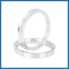 A ABSOPRO 4pcs 73.1 to 63.4 mm Aluminium Alloy Car
