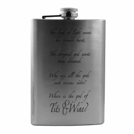 HipFlaskPlus 8oz The Lord of Light Stainless Steel Flask