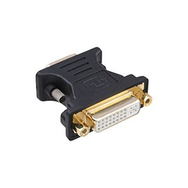 InLine 17790P DVI-A Adapter, Analog 24+5 Buchse auf 15pol HD Stecker (VGA), vergoldet